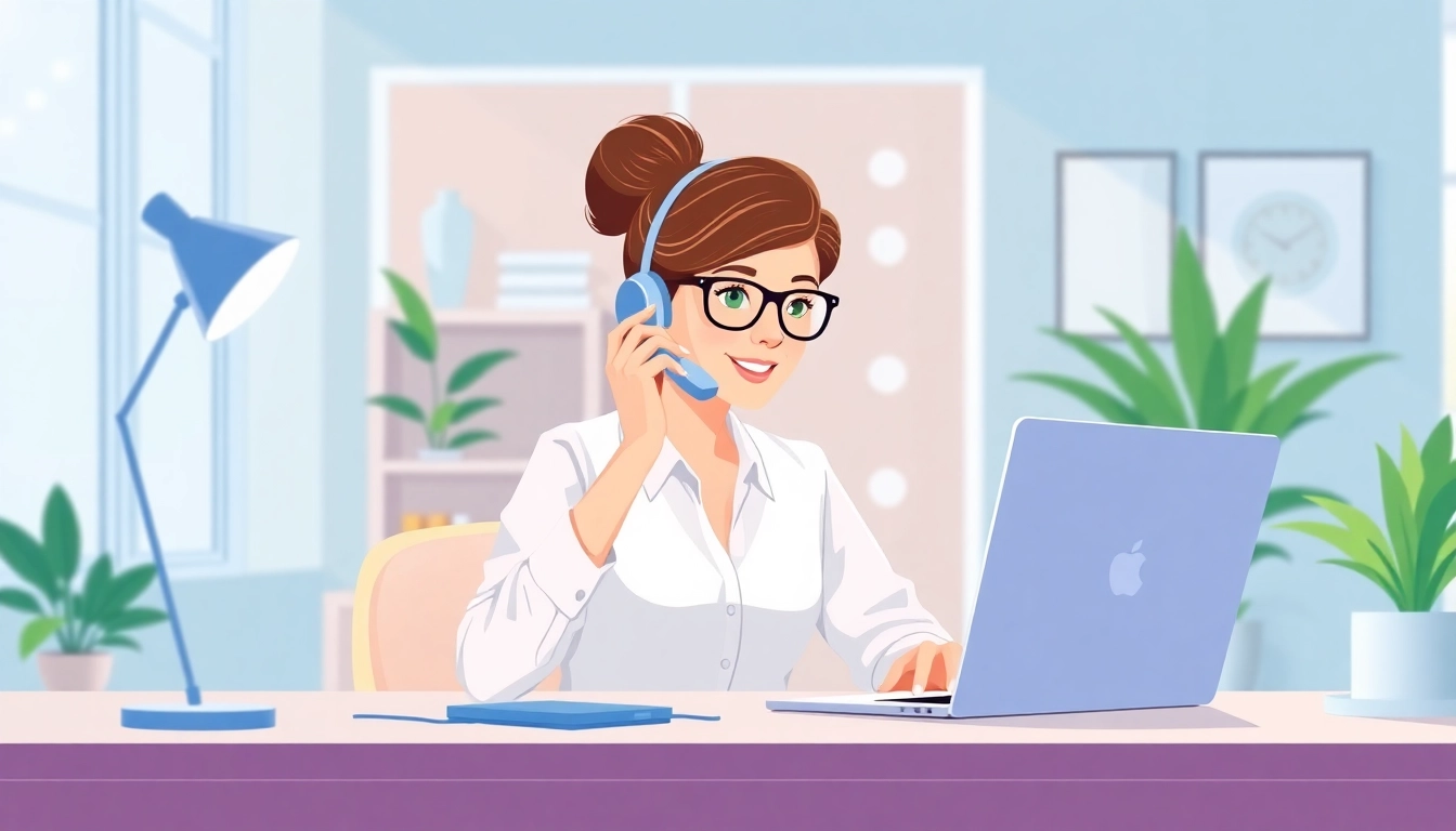 Learn how to outsource cold calling to virtual assistants with an engaged professional at work.