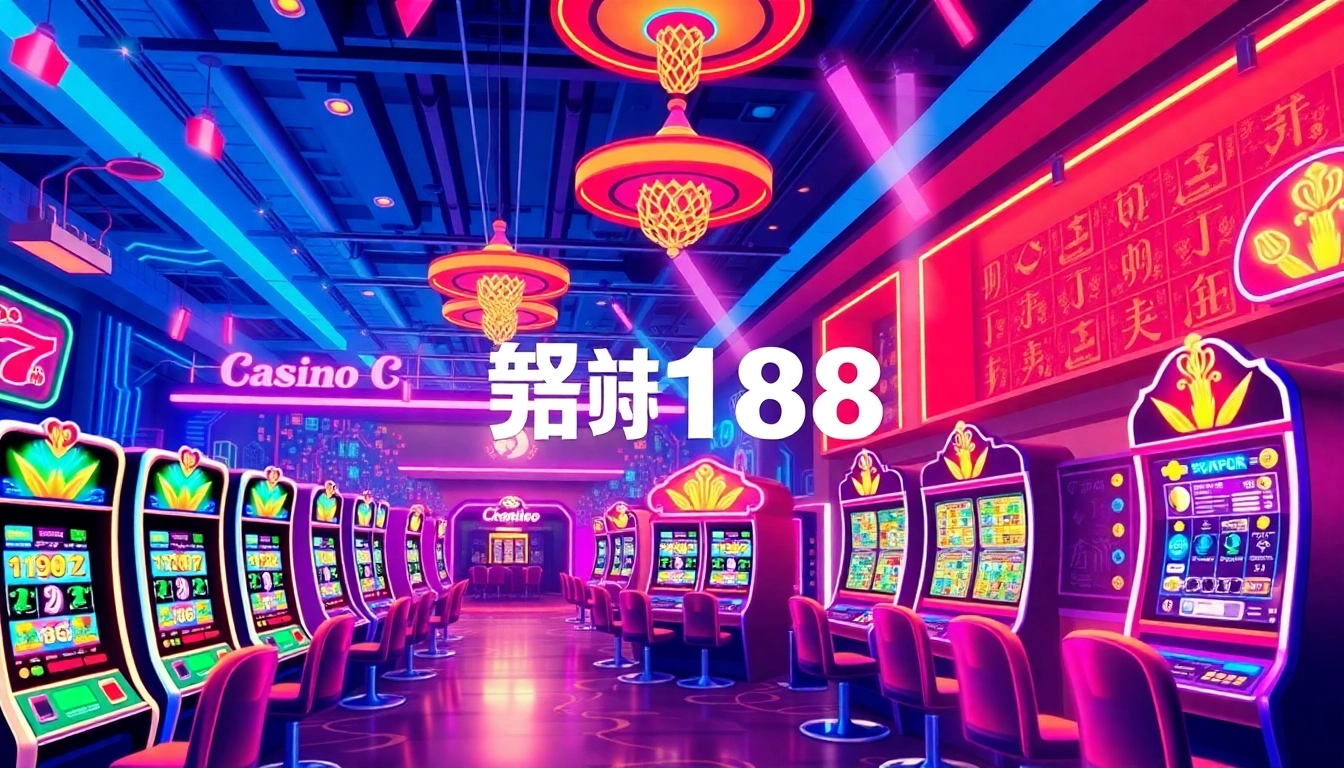 Experience thrilling gaming action with สล็อต168 in a lively online casino filled with colorful slot machines.