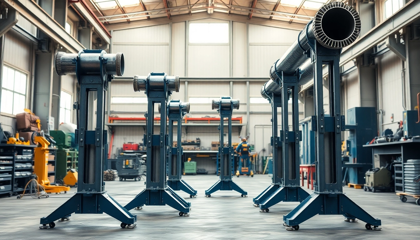 Reliable Pipe Stands for Industrial and Welding Applications