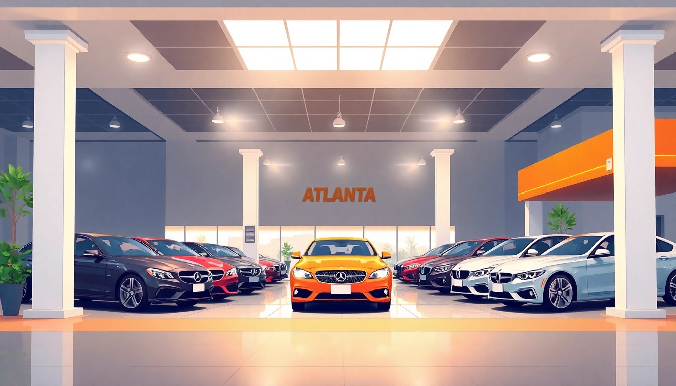 Get professional car service in Atlanta at a premier service station with modern aesthetics and sleek vehicles.