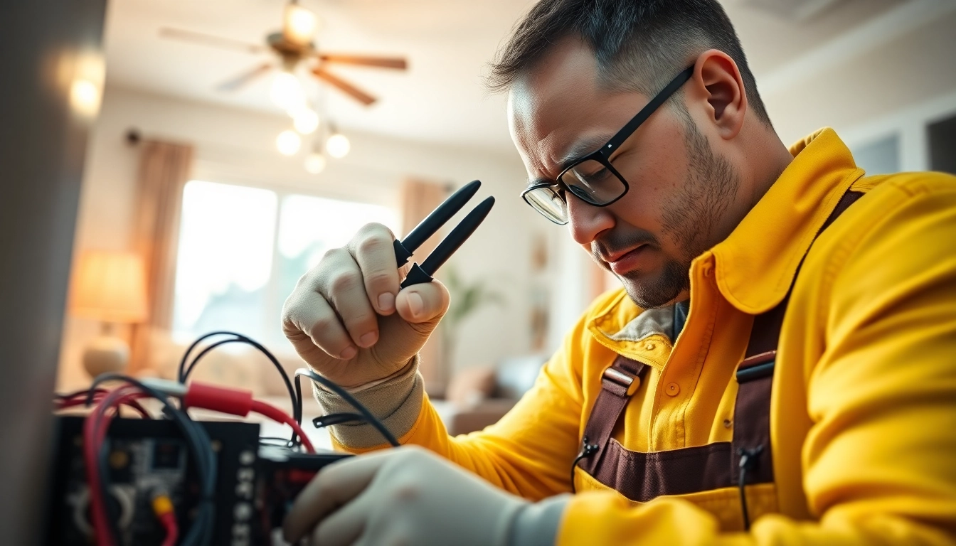 Electrician Clearwater performing residential electrical repairs with precision and safety.