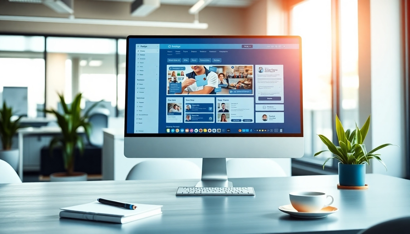 Enhance your social media and blog automation with a user managing tools in a modern workspace.