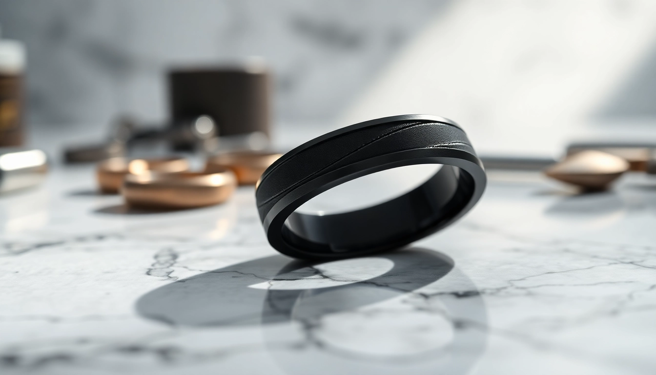 Distinctive Designs in Men’s Black Wedding Bands for Modern Couples