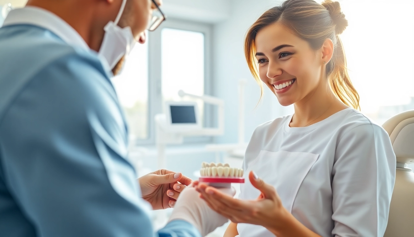Transforming smiles with dental bridges in a modern dental clinic setting.